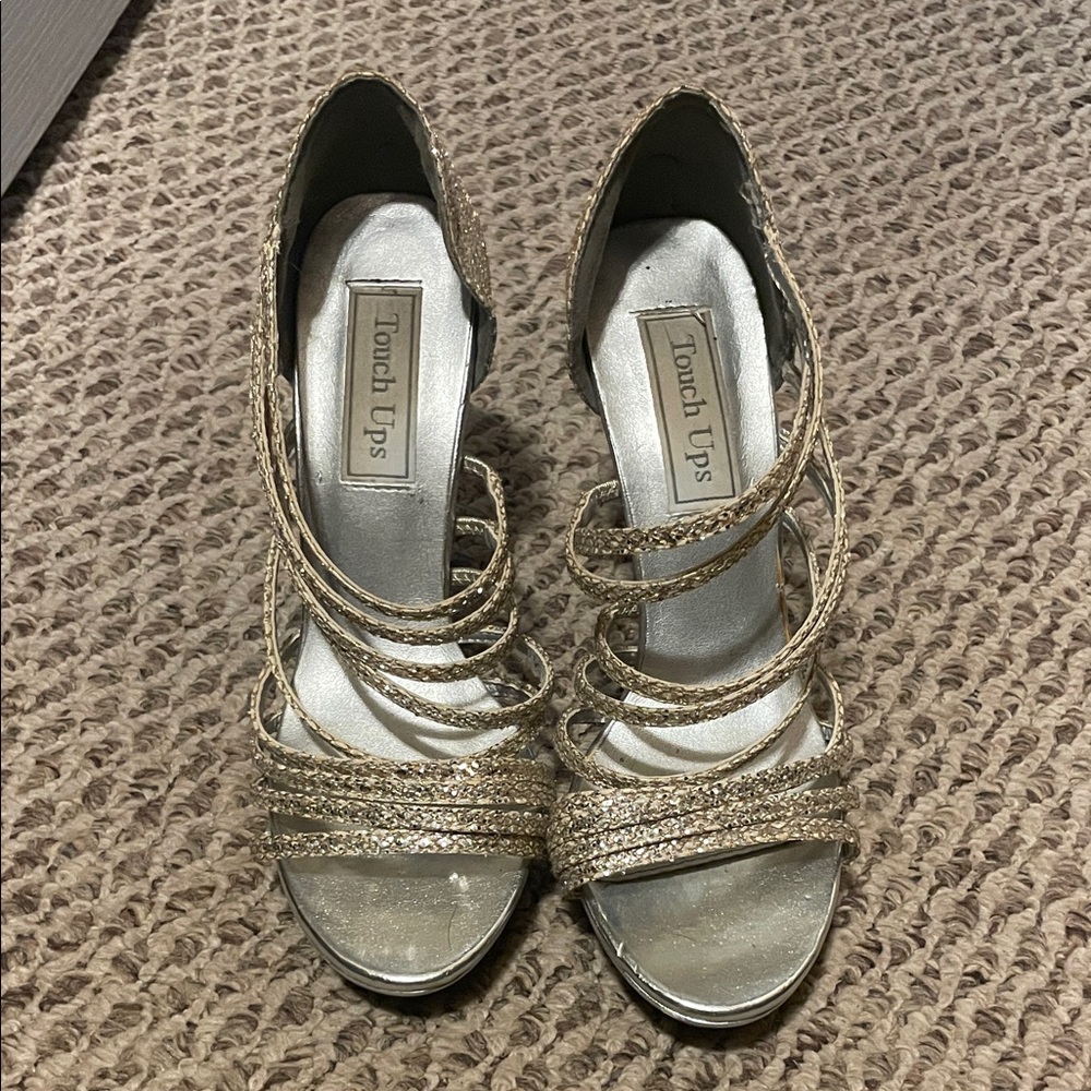 Touch Ups Glittering Gold Heels